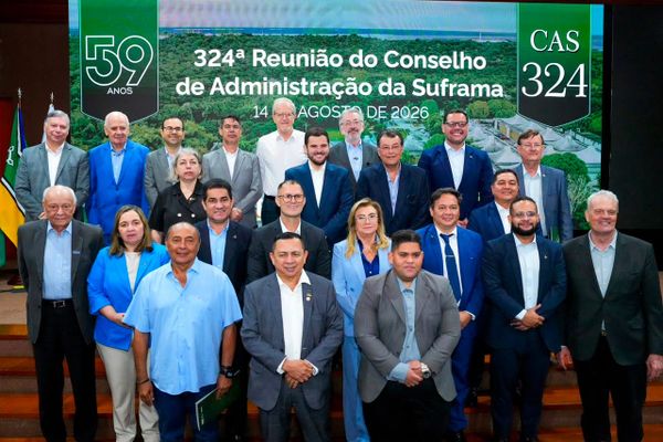 Prefeito de Manaus, Renato Junior, em reunião do Conselho de Administração da Suframa (CAS)