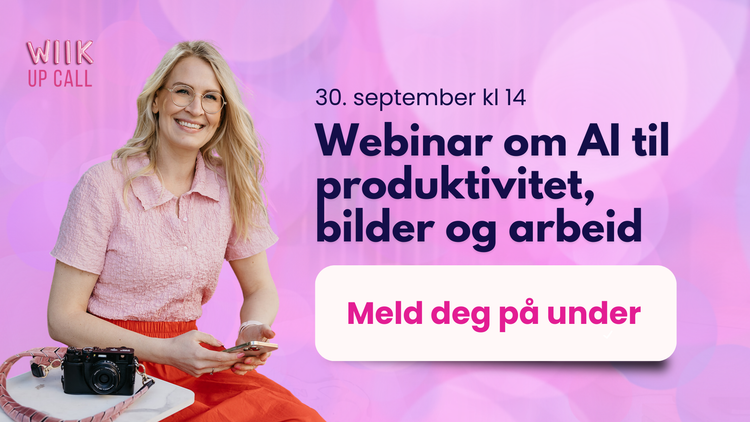 Bli med på webinar om AI til produktivitet, innhold og prosjekt den 30. september