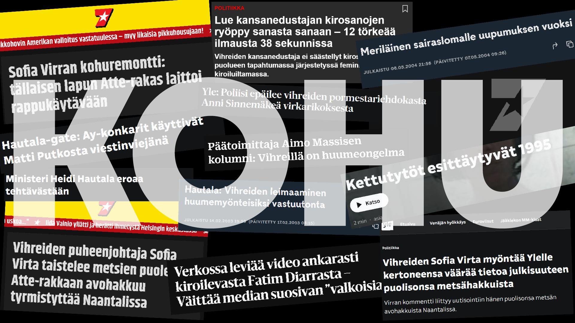 Käytetäänkö kohuja poliittisena aseena vaalien kynnyksellä?