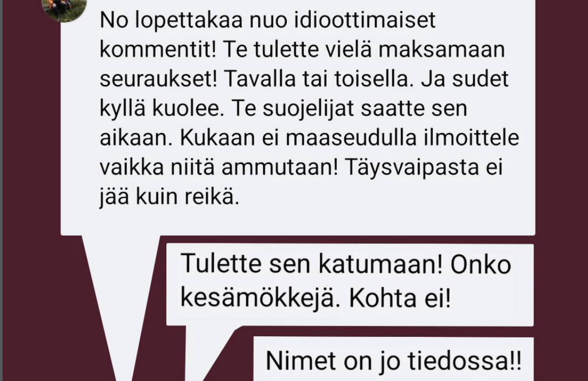 Eläinoikeusakatemialle uhkailuviestejä