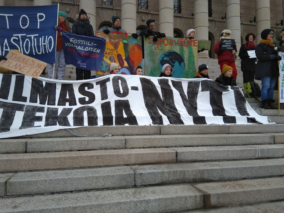 Perussuomalaiset ja kokoomus laittaisivat ilmastotoimet jäähylle