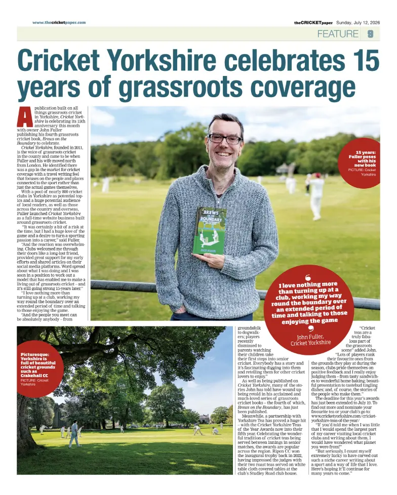 John fuller cricket paper
