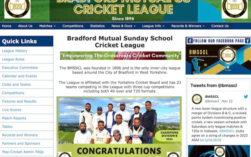 The Cricket Yorkshire Awards: Best Cricket Website (League)