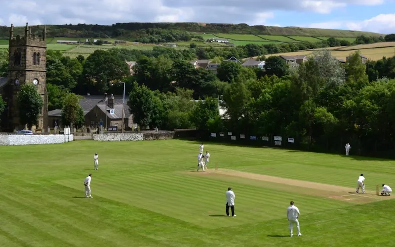 club cricket match at Holmbridge