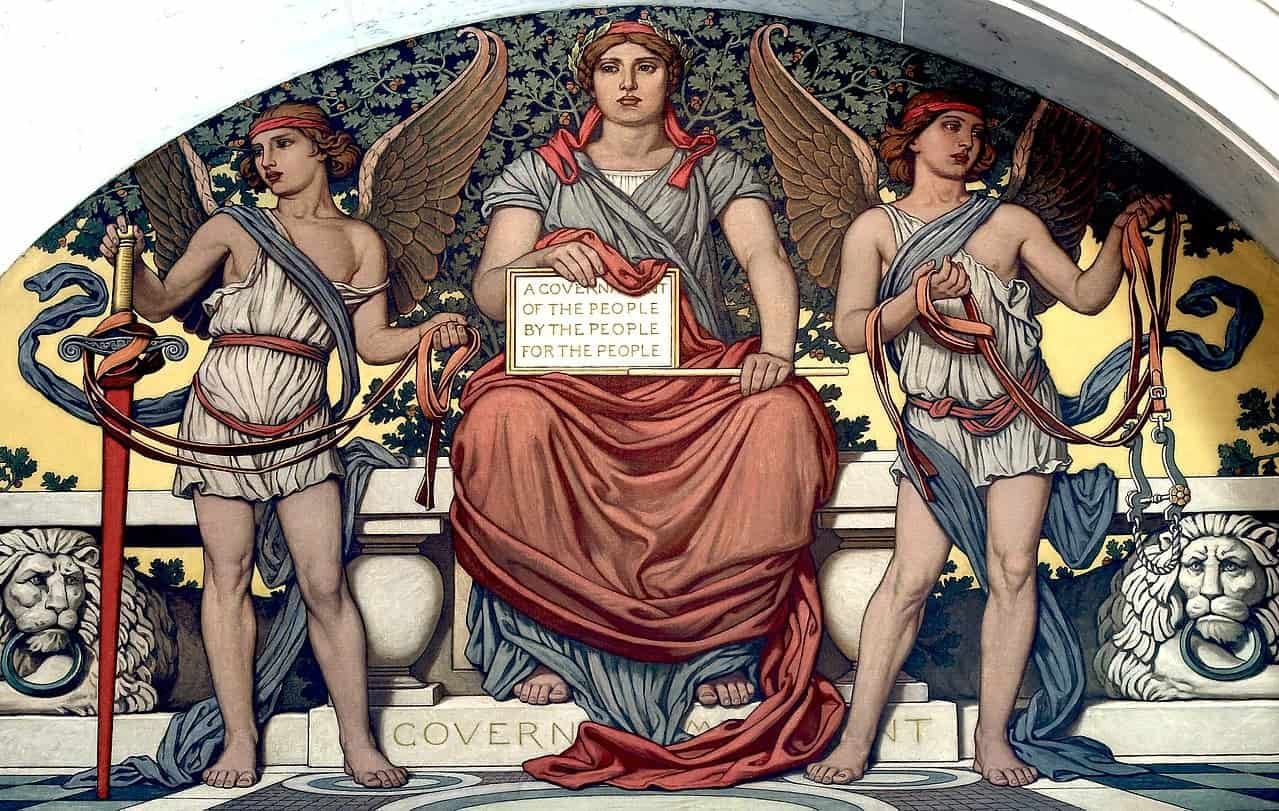 "Government" Mural by Elihu Vedder. Located in the Library of Congress