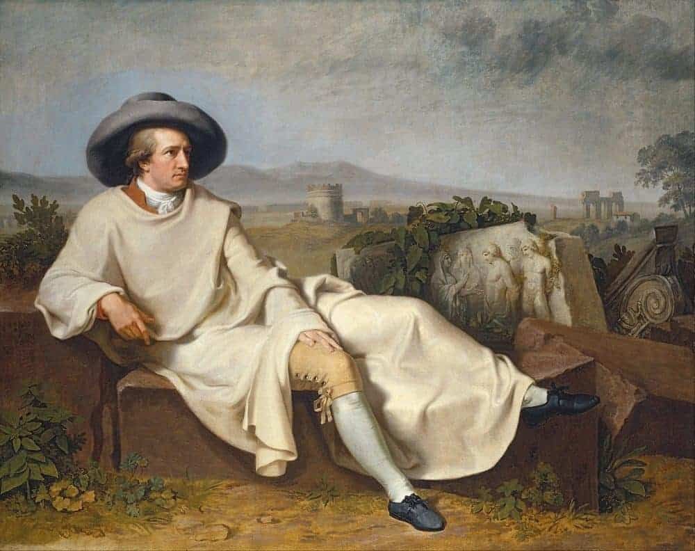 Why I write, Goethe in the Roman Campagna