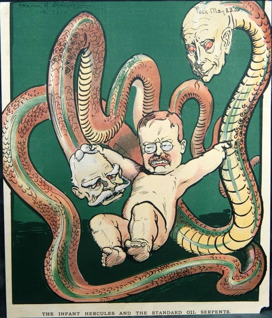 The Infant Hercules and the Standard Oil serpents