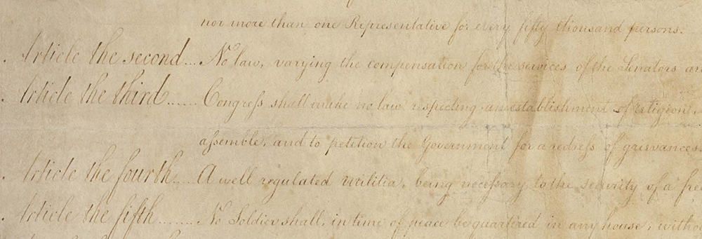 Excerpt from the Bill of Rights