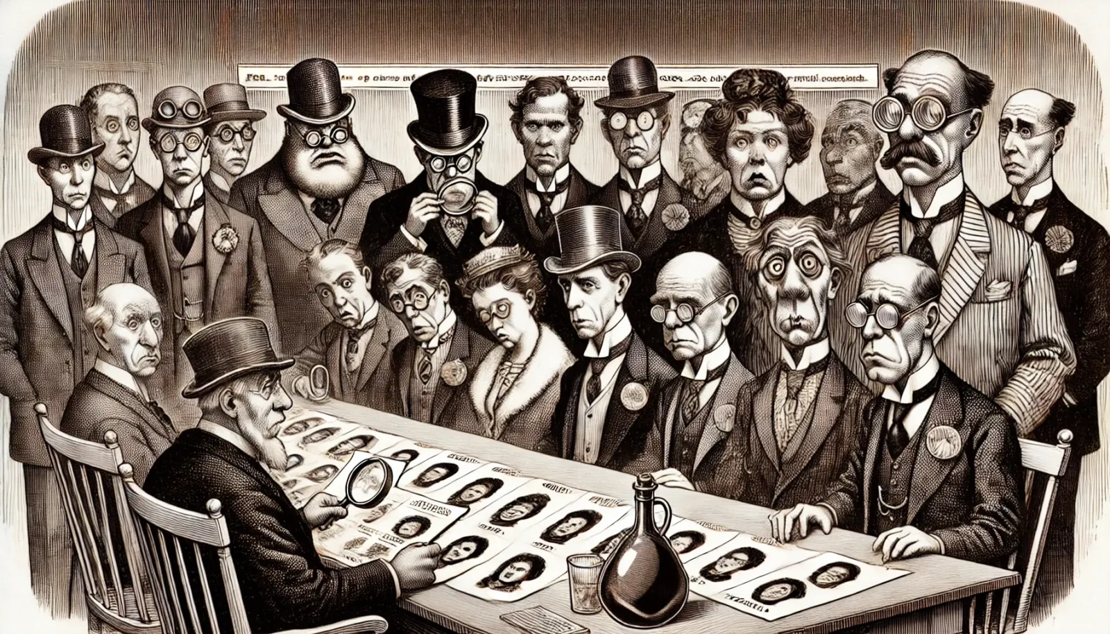 Satirical illustration depicting a corporate boardroom scene.