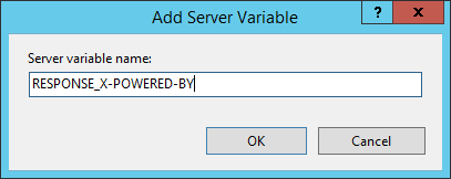 Add X-Powered-By Variable