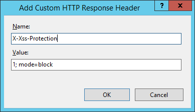 IIS XXSS Header