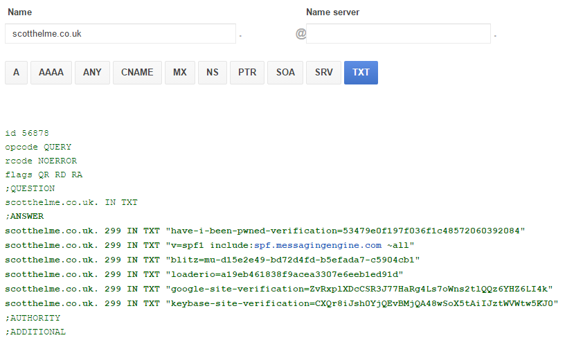 dns txt record
