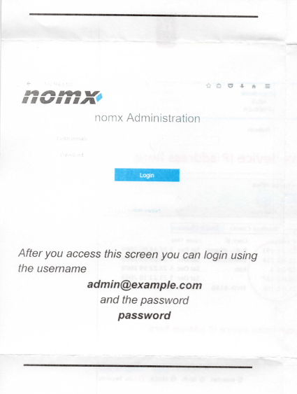 a scan of the quick start guide