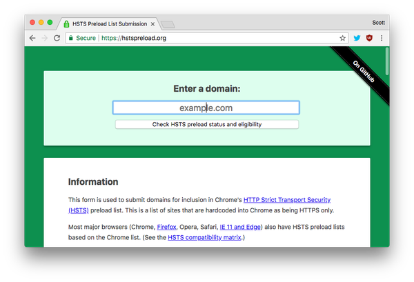 Adding Expect-CT and Expect-Staple entries to the HSTS Preload List