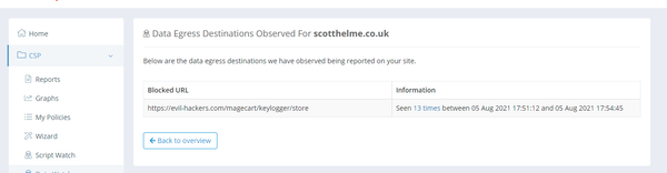 Introducing Data Watch: Detect Magecart style attacks, fast!
