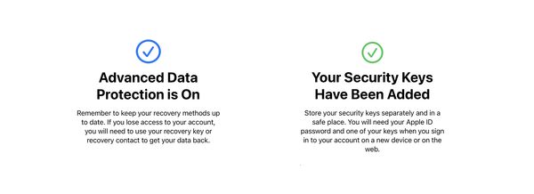Strengthening security on my Apple account!