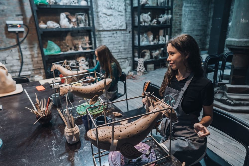 people in a workshop