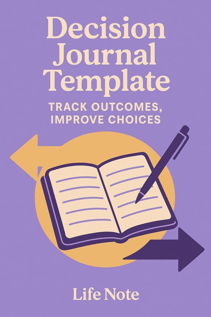 Decision Journal Template: Track Your Choices & Improve Decision-Making (2026)