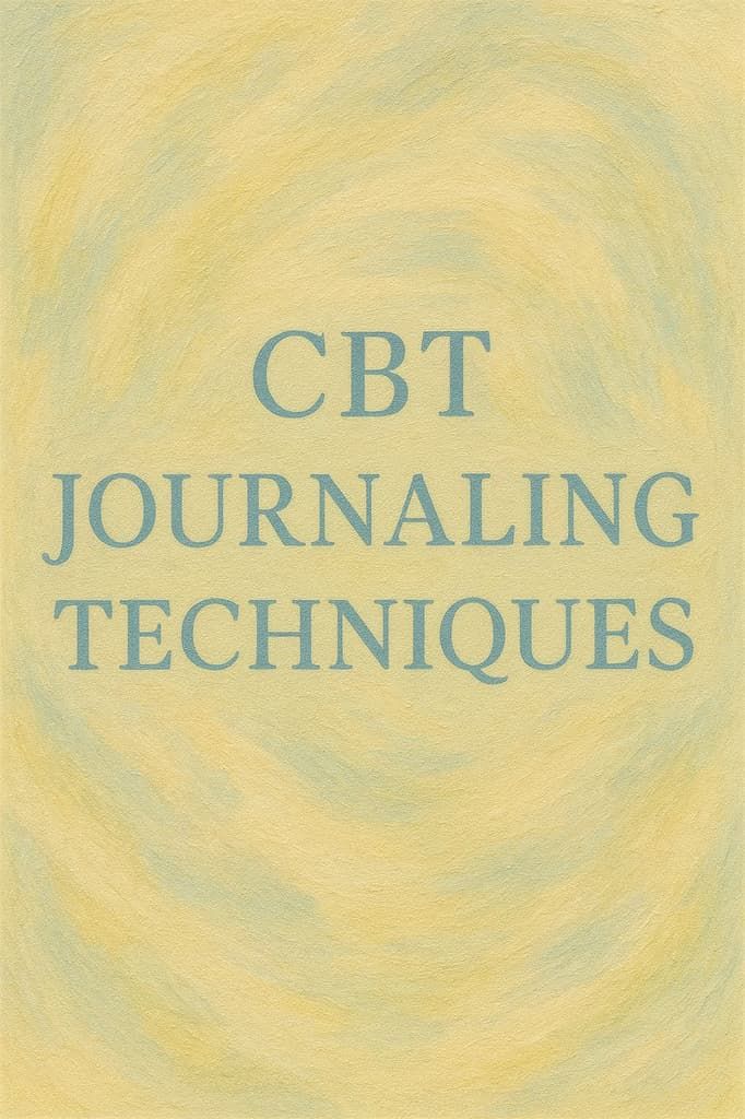CBT Journaling: Mental Health Journal Prompts & Techniques