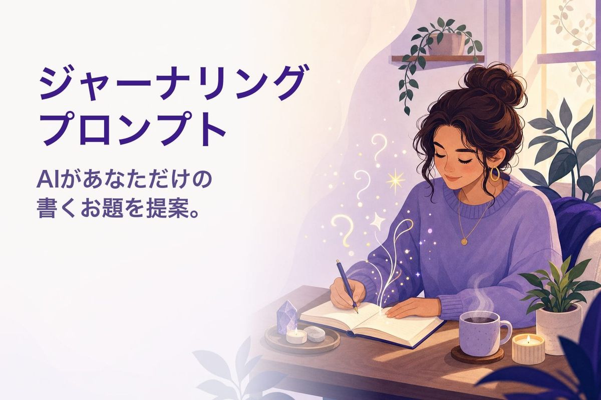 ジャーナリング プロンプト作成ツール｜AIがあなただけの書くお題を無料生成