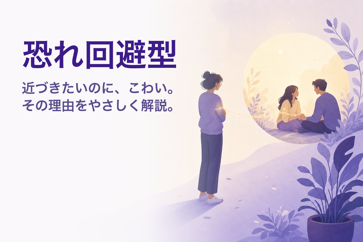 恐れ回避型とは？特徴・恋愛傾向・克服への向き合い方