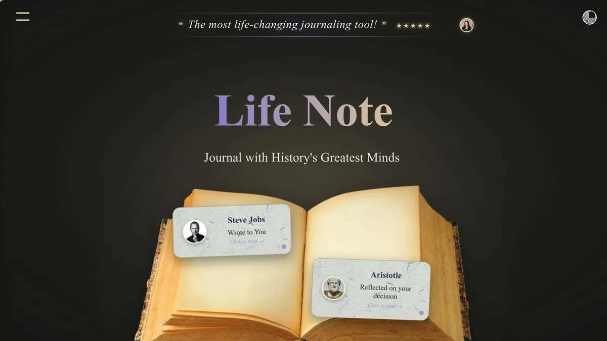 Life Note: Best AI Journaling App For Anxiety