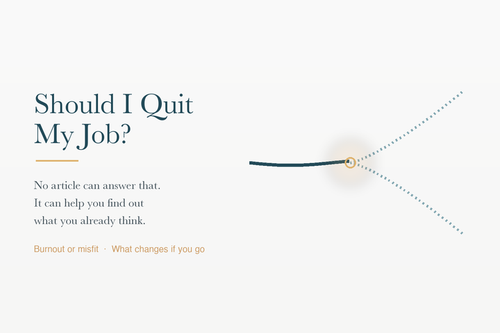 Should I Quit My Job? How to Actually Decide