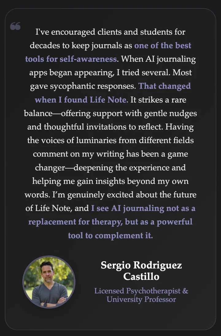 Meet The Therapist Who Helped Life Note Go Deeper + New Updates