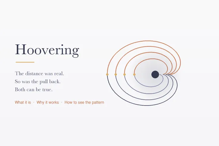 Hoovering: Signs, Cycles, and How to See the Pattern Clearly