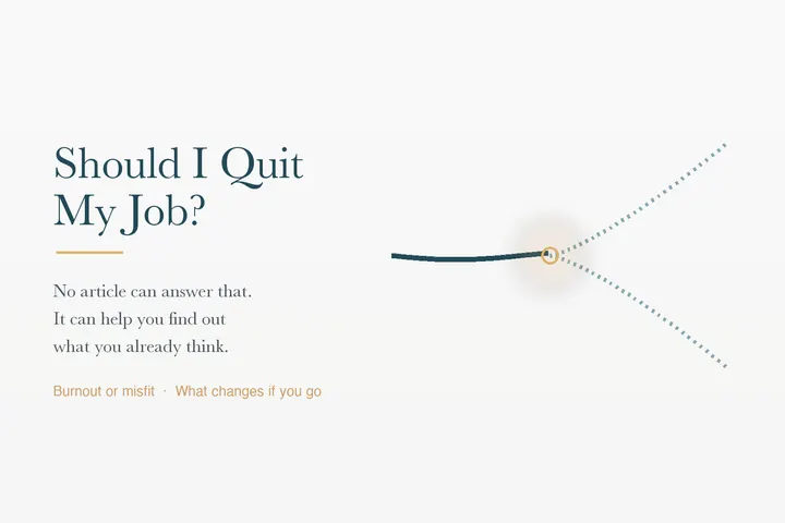 Should I Quit My Job? How to Actually Decide