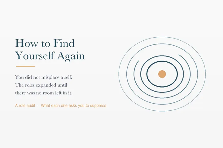How to Find Yourself Again When You Feel Lost