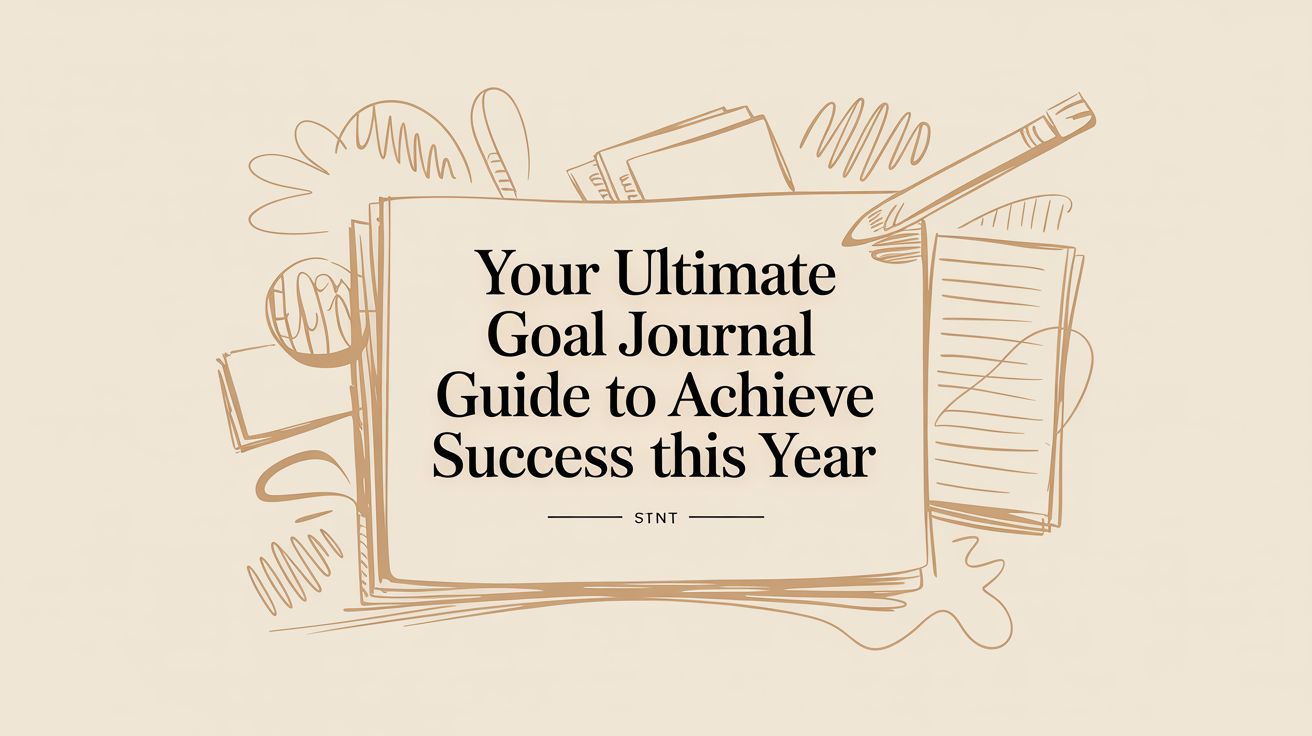 Goal journal illustration