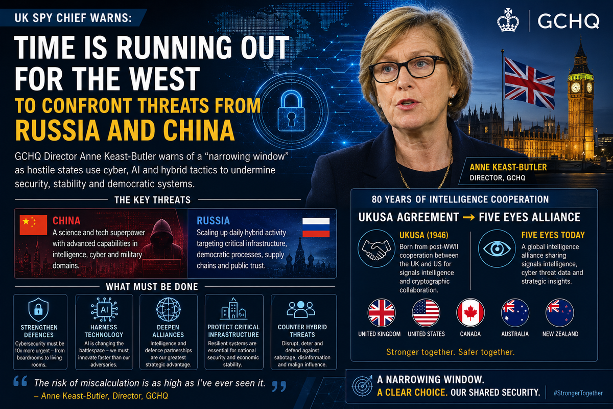UK Spy Chief Warns of a “Narrowing Window”: Why the West’s Cyber and Intelligence Alliances Matter More Than Ever