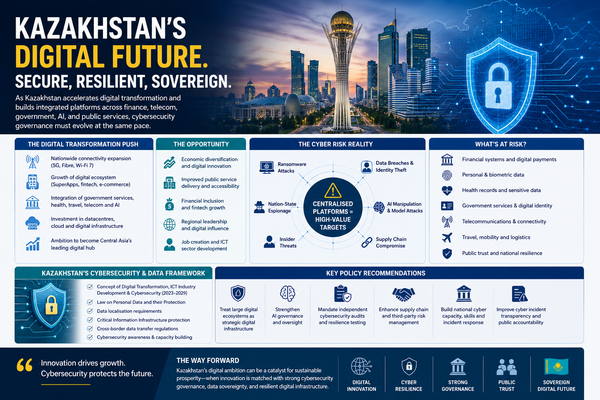 Kazakhstan’s Digital Transformation Ambition: Cybersecurity Governance, Data Sovereignty, and the Rise of Platform-Centric Ecosystems