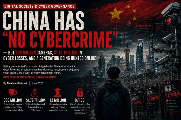 China Has "No Cybercrime" — But 600 Million Cameras, $1.79 Trillion in Cyber Losses, and a Generation Being Hunted Online