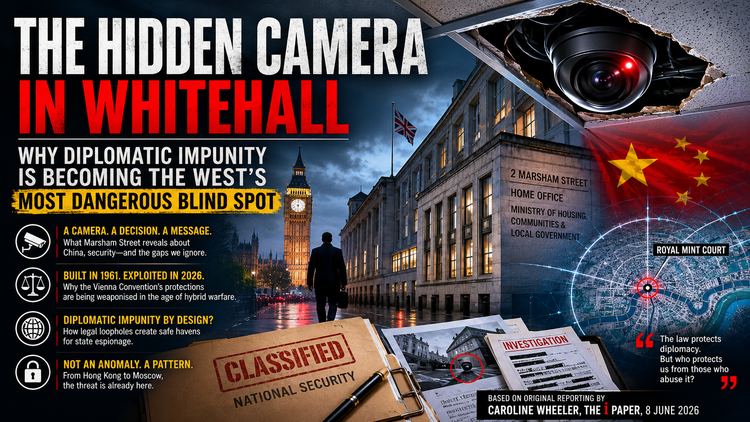 The Hidden Camera in Whitehall: Why Diplomatic Impunity Is Becoming the West's Most Dangerous Blind Spot