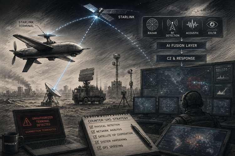 Starlink-Enabled Drones: The Counter-UAS Fight Is Becoming a Cyber Fight