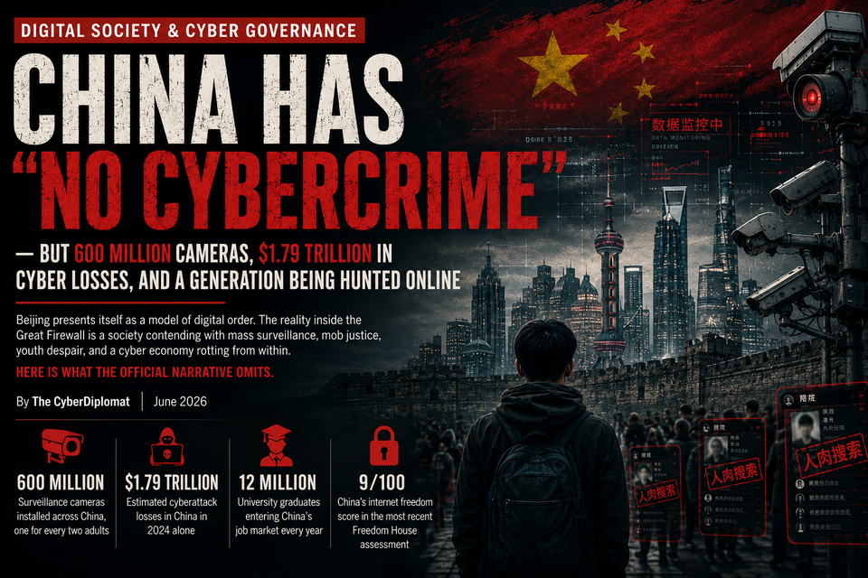 China Has "No Cybercrime" — But 600 Million Cameras, $1.79 Trillion in Cyber Losses, and a Generation Being Hunted Online