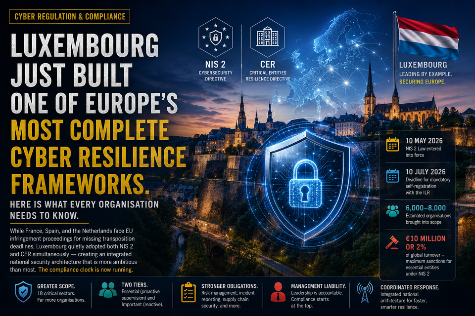 Luxembourg Just Built One of Europe's Most Complete Cyber Resilience Frameworks. Here Is What Every Organisation Needs to Know.