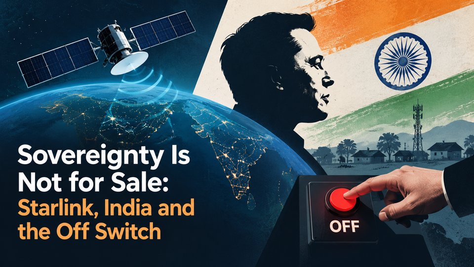 Sovereignty Is Not for Sale: Starlink, India and the Off Switch