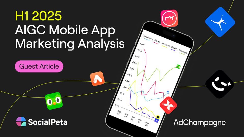 AI Takes the Lead in Mobile Ad Creatives: H1 2025 Report from SocialPeta