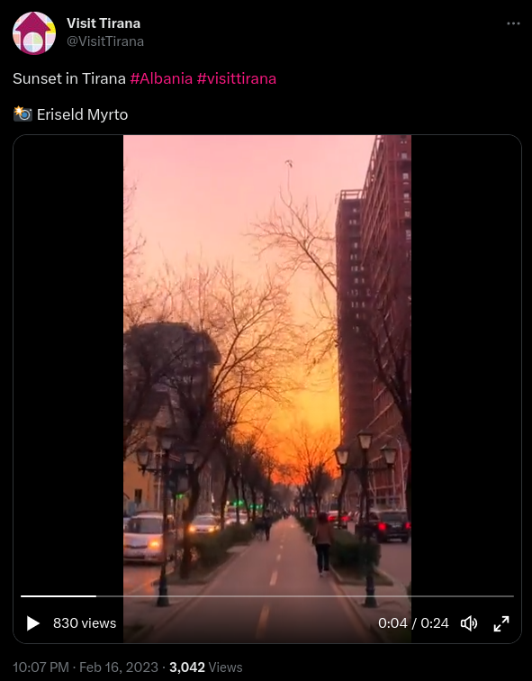 Tracing a Sunset Walk Through Tirana