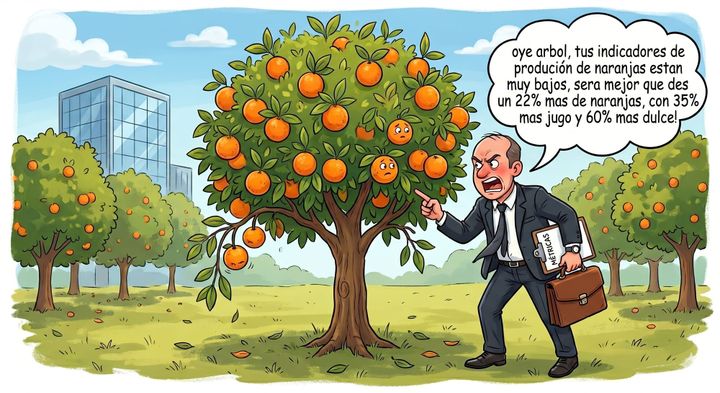 la necesidad como principio de liderazgo explicado con naranjas