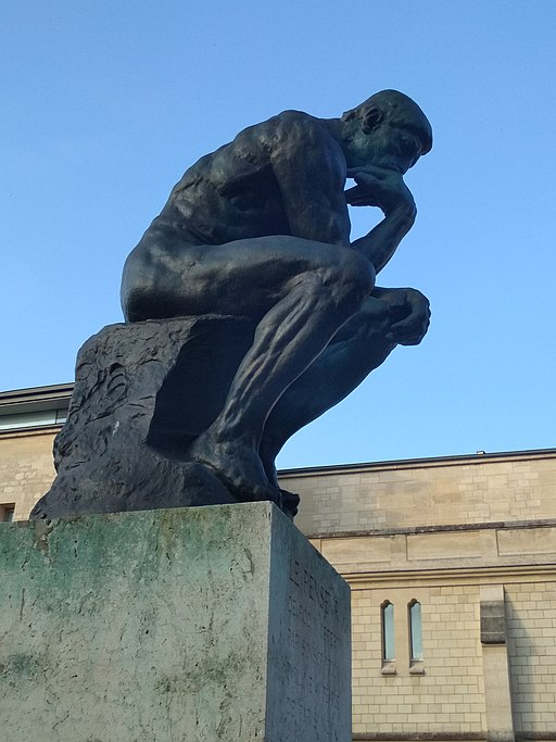 Figure: Le Penseur by Auguste Rodin, in the Rodin museum in Paris. Credit: × ×ע, Wikimedia Commons.