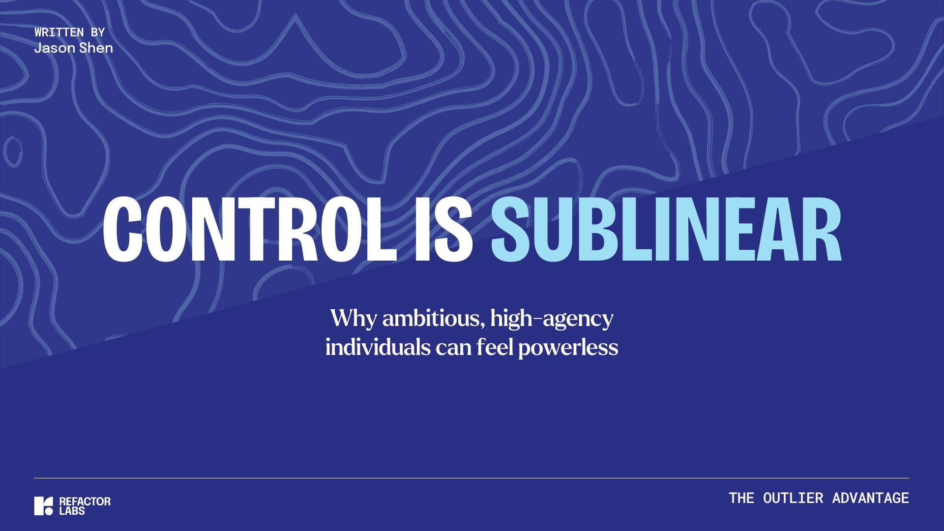283: Control is sublinear