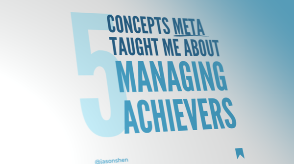 158: Meta Lessons—Managing Achievers