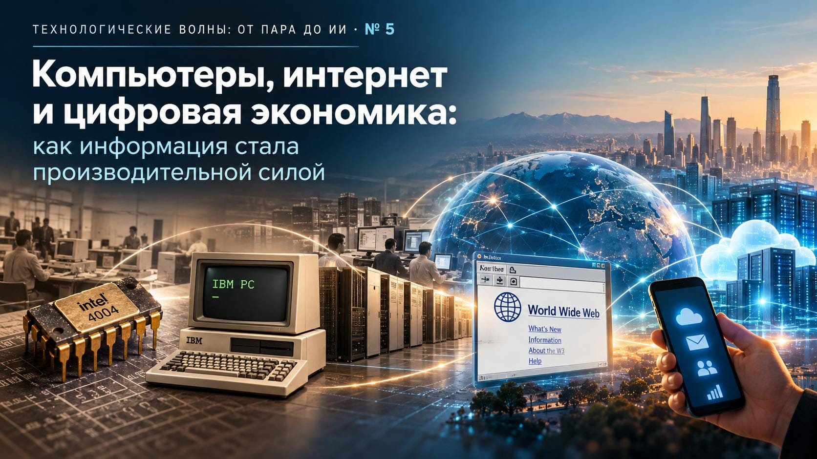 Компьютеры, интернет и цифровая экономика: как информация стала производительной силой