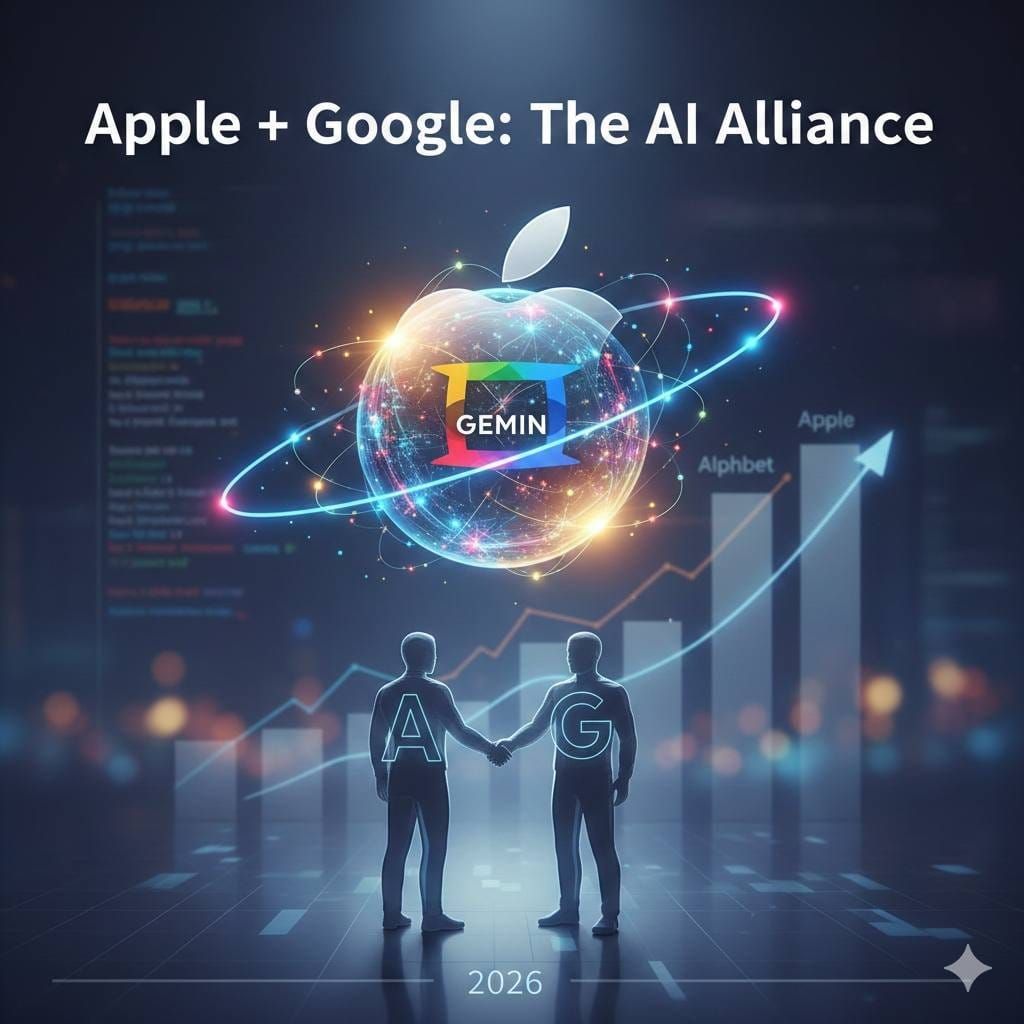 Apple + Google: Новый расклад на рынке ИИ 📈