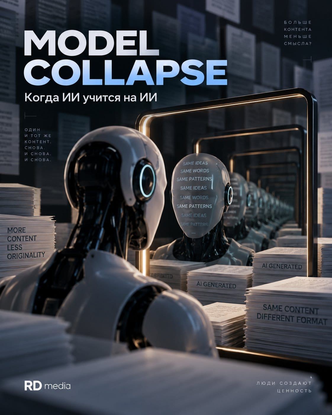 ИИ учится на себе: как model collapse может изменить цифровой маркетинг в 2026 году