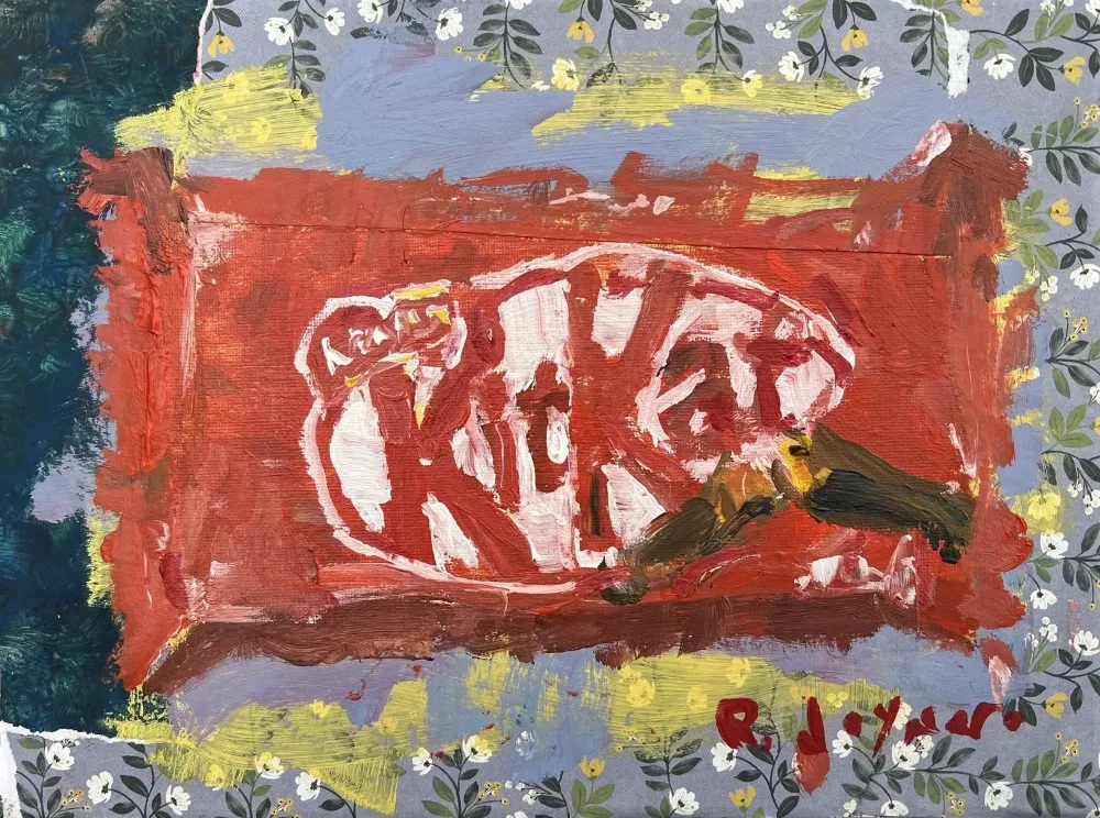 Original painting depicting KitKat bar
